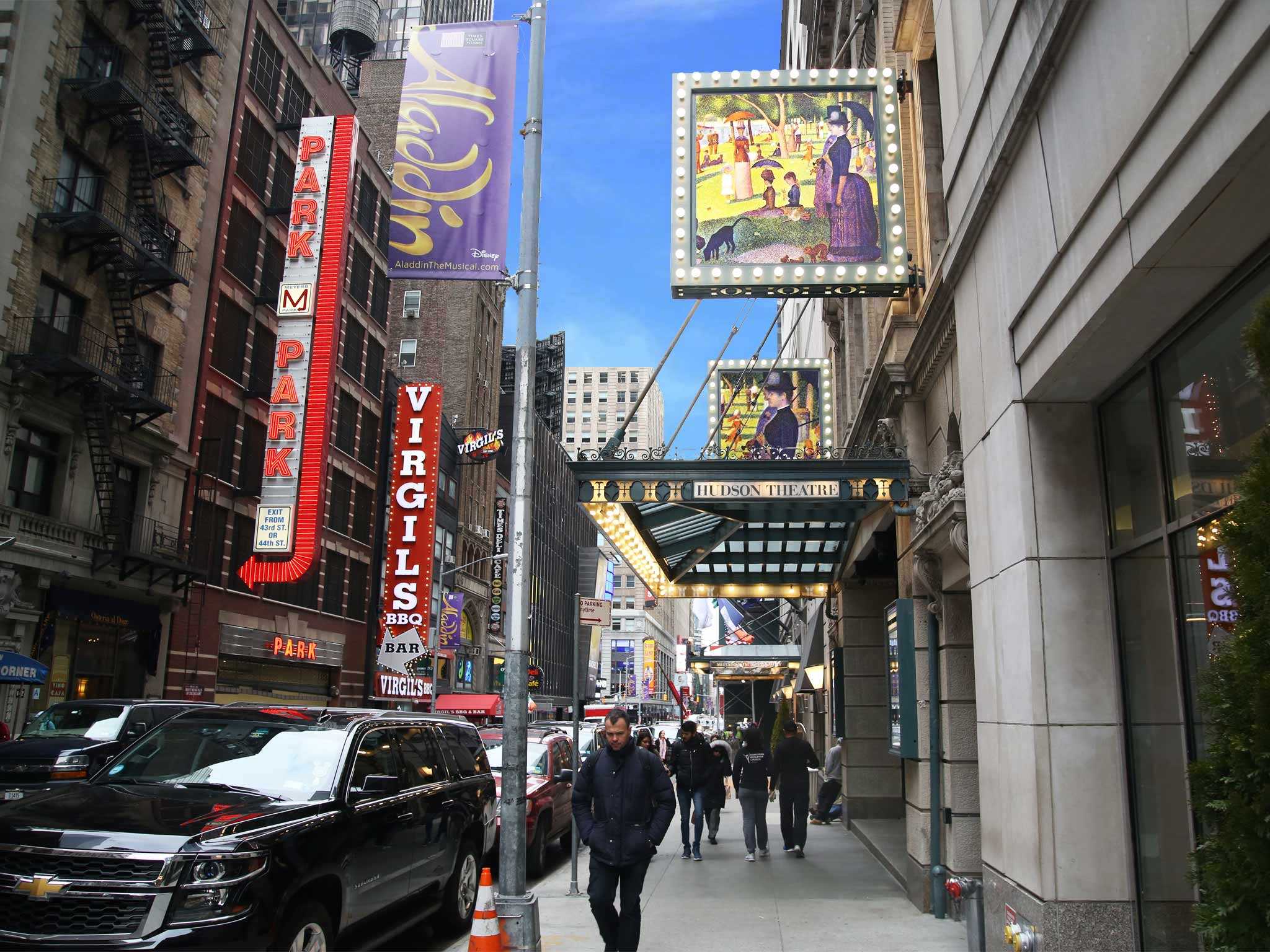 Hudson Theatre on Broadway in NYC
