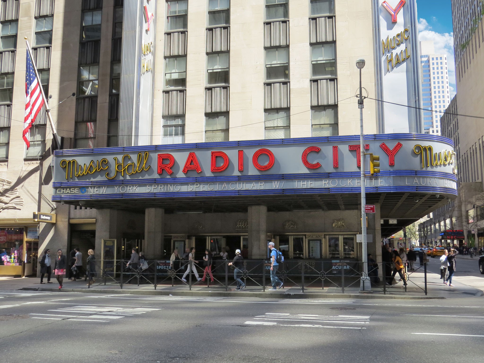 Radio City Music Hall on Broadway in NYC