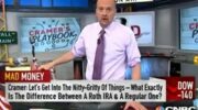 Cramer discusses the difference between a Roth IRA and a regular IRA