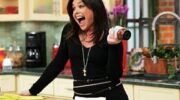 Rachael Ray gets ready to cook for her audience