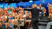 Povich interacts with his audience during the Maury Show