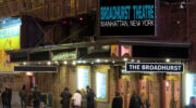 Broadhurst Broadway Theatre West Facing Night Time