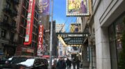 Broadway Hudson Theatre street view day light