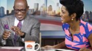 Tamron Hall and Al Roker on the set of The Today Show