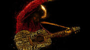 A Beautiful Noise guitar art - Neil Diamond Musical on Broadway