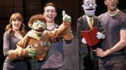 Puppeteers with Rob and Nicky puppets in Avenue Q