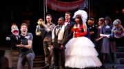 The wedding ceremony gets interrupted during Avenue Q on Broadway