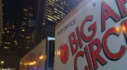 Big Apple Circus Truck Night Time Right Side