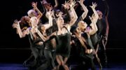 Ensemble cast performs a song and dance in Chicago on Broadway