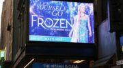 The Frozen on Broadway Marquee