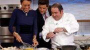 Emeril Lagasses appears in a cooking segment on GMA