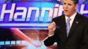 Sean Hannity on set at his show "Hannity"