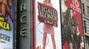 Legally Blonde billboard at the Palace Theatre in NYC