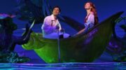 Prince Eric and Ariel share a romantic moment