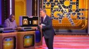 Alec Baldwin asks a question to a contestant on the Match Game