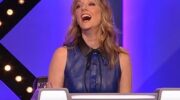 Actress Judy Greer answers a question on the Match Game