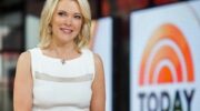 Megyn Kelly looks out to television set
