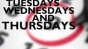 The Rachael Ray Show tapes Tuesdays, Wednesdays, and Thursdays