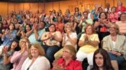 Audience members during a taping for The View