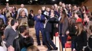 Jimmy Fallon and Billy Eichner with the audience during The Tonight Show