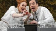 Lindsay Lohan in a sketch with Fallon on the Tonight Show