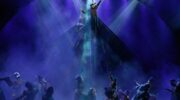 Elphaba descends onto the stage
