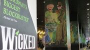 Wicked artwork outside Gershwin Theatre in NYC
