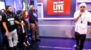 Nick Cannon lines up the contestants on Wild N' Out Live