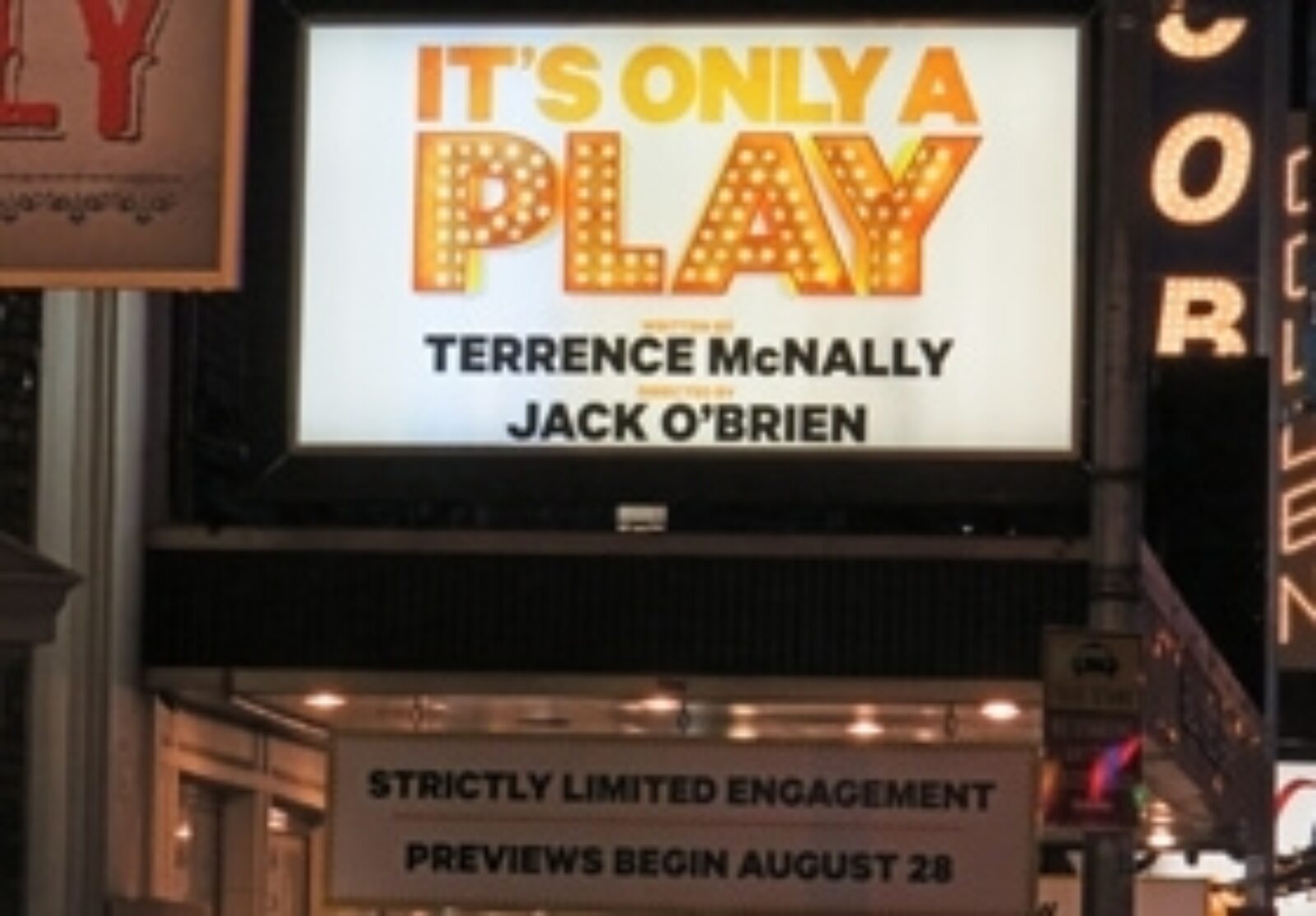 It's Only A Play Broadway Show Tickets