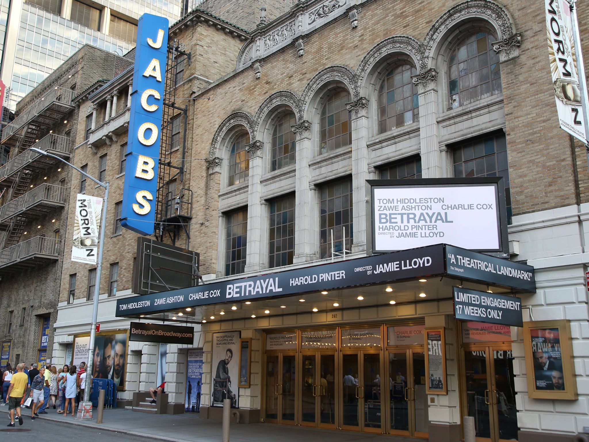 Betrayal Broadway Bernard B Jacobs Theatre Marquee Entrance