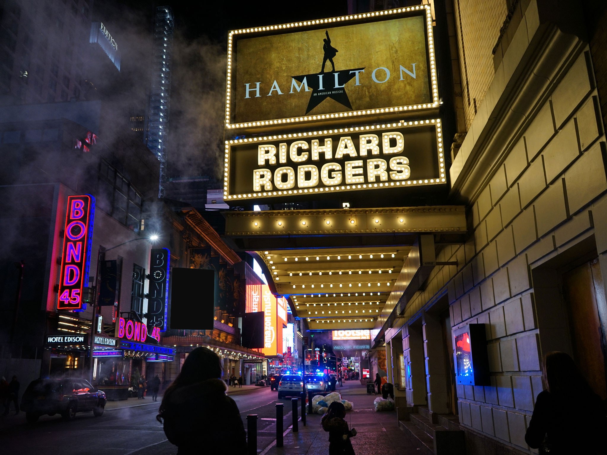 Hamilton Richard Rodgers Broadway Theatre Marquee