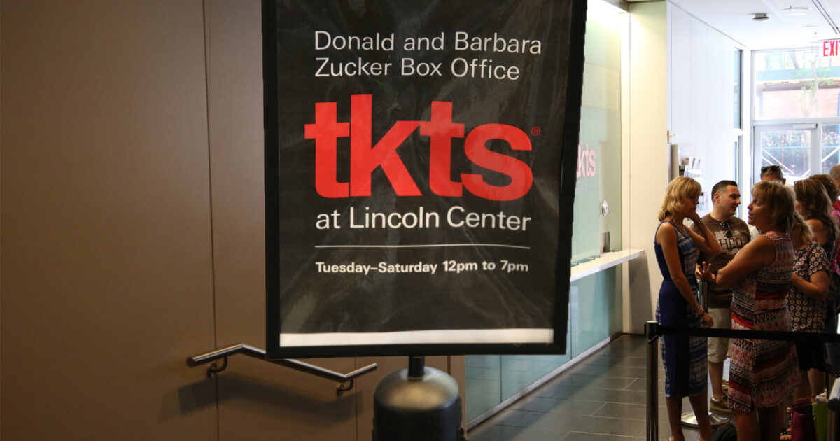 Lincoln Center TKTS Reopens For Same-Day Discount Broadway Tickets