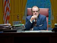 LBJ in the Oval Office in Broadway Play The Great Society
