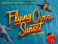 Flying over sunset on Broadway