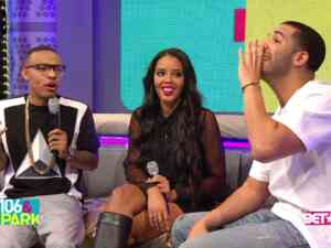 Drake on the set of 106 and park