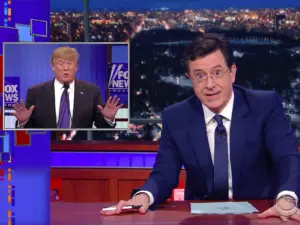 Colbert Dials Up The Politics to 11 and Zooms To Number One