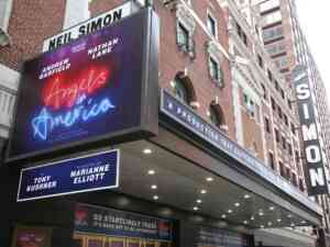 Angels in America Broadway Theatre Marquee