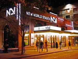 New World Stages Off Broadway Theatre Night Time Shot