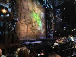 Partial view seats at Wicked on Broadway