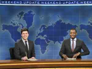 Colin Jost and Michael Che host SNL's Weekend Update