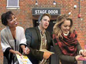 Stage Door Broadway Stars Signing Playbills and Memorabilia