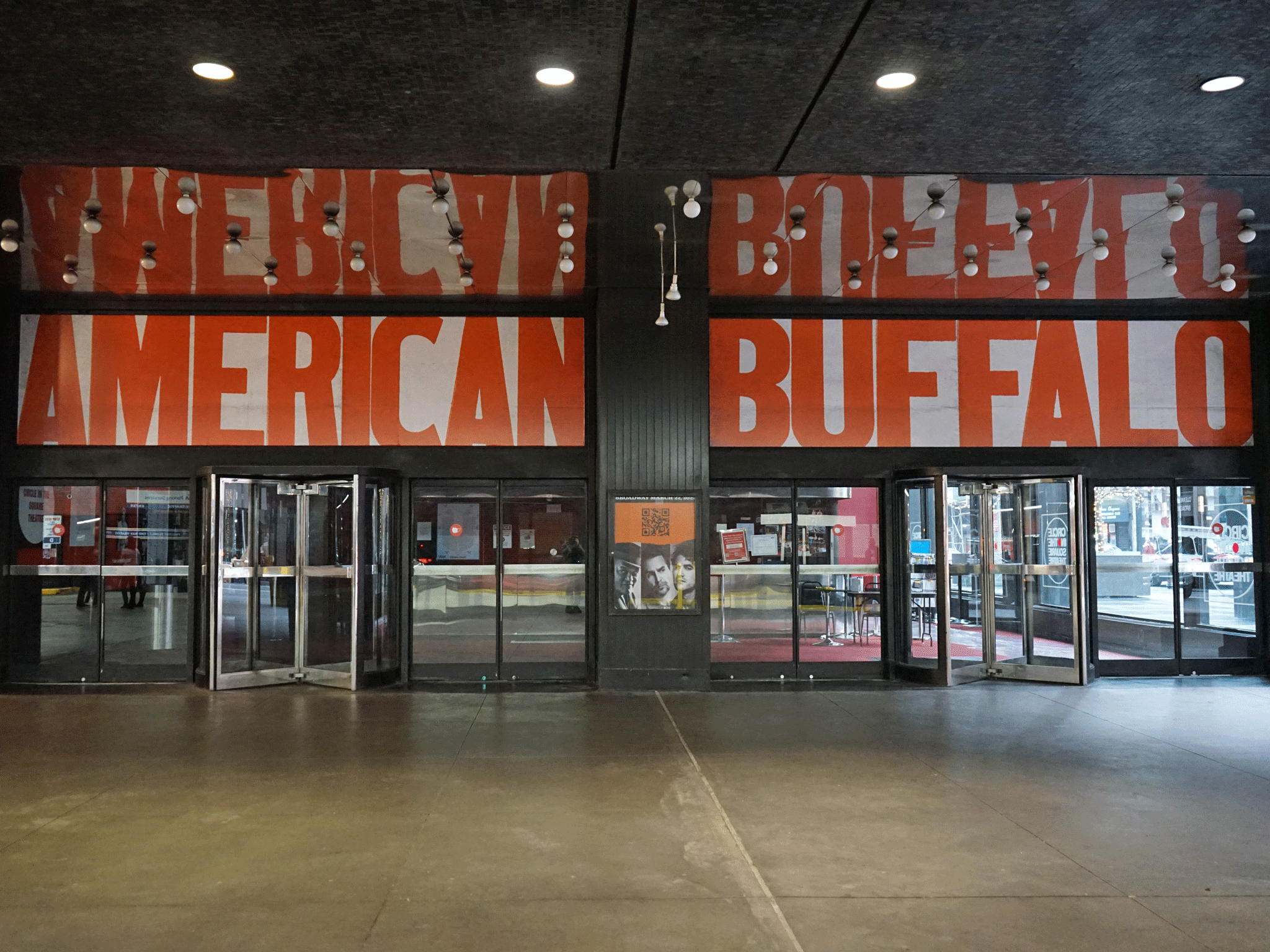 American Buffalo on Broadway marquee