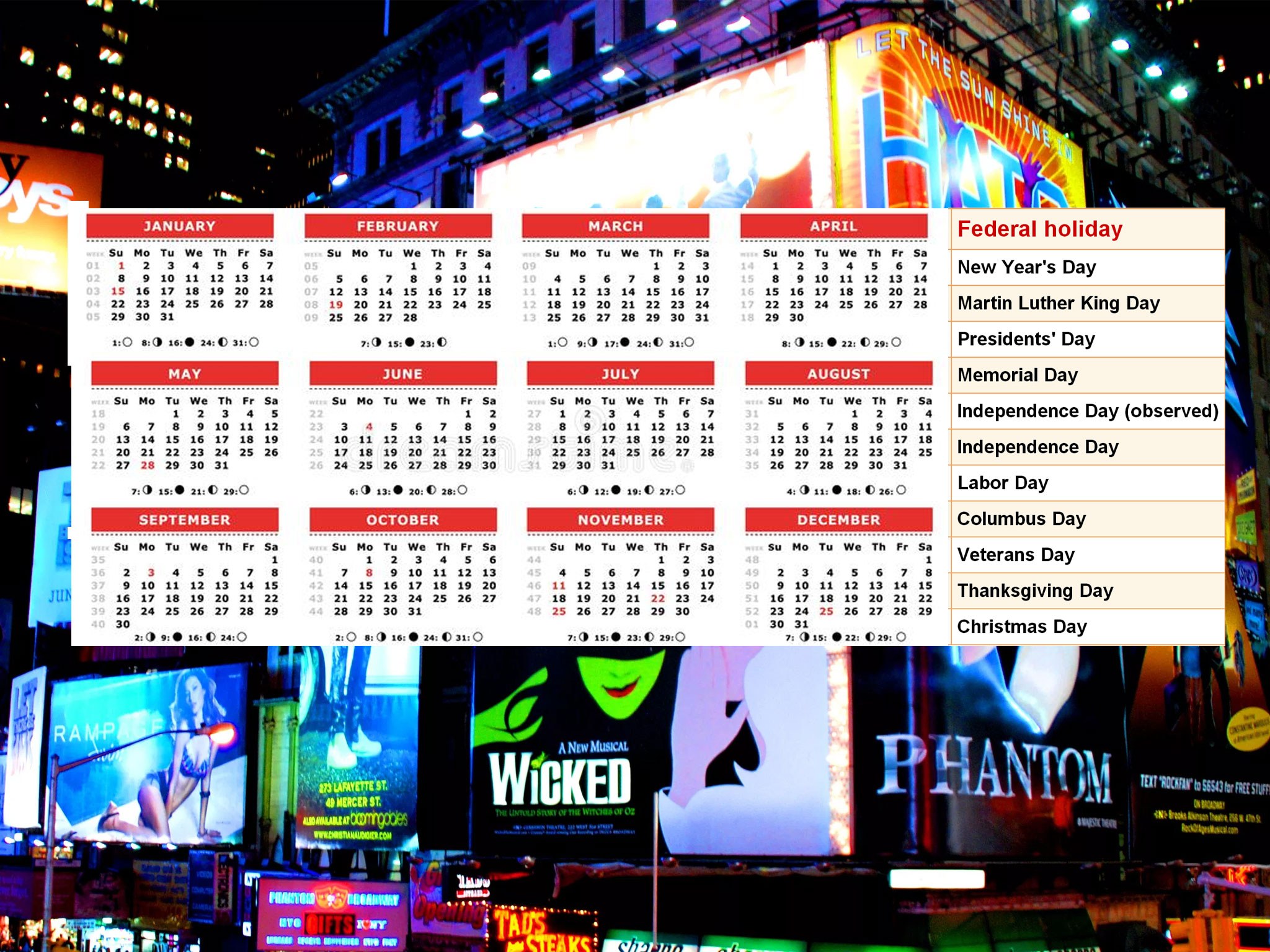Holidays on Broadway: Ticket Pricing
