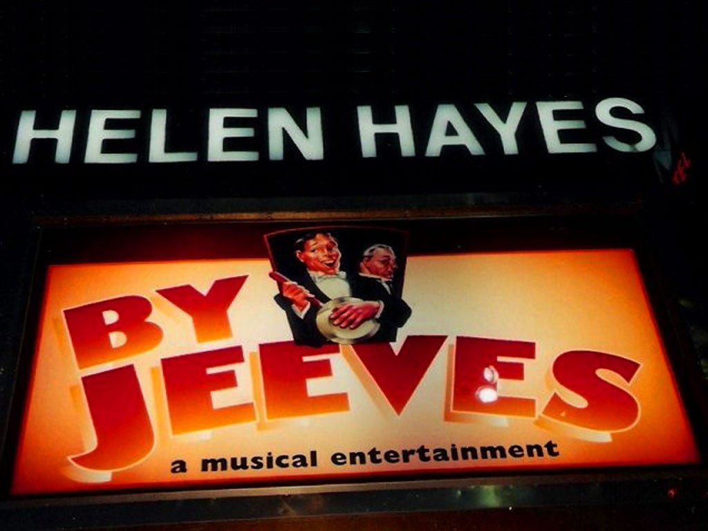 By Jeeves Helen Hayes Broadway Theatre Marquee