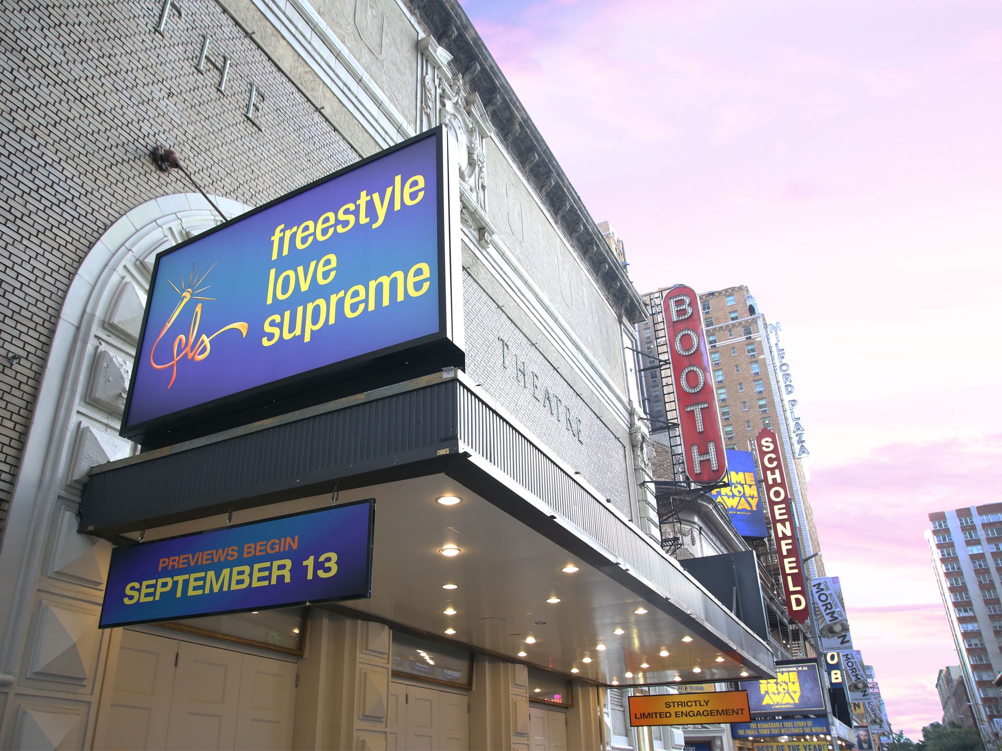 Freestyle Love Supreme Broadway Booth Theatre Marquee