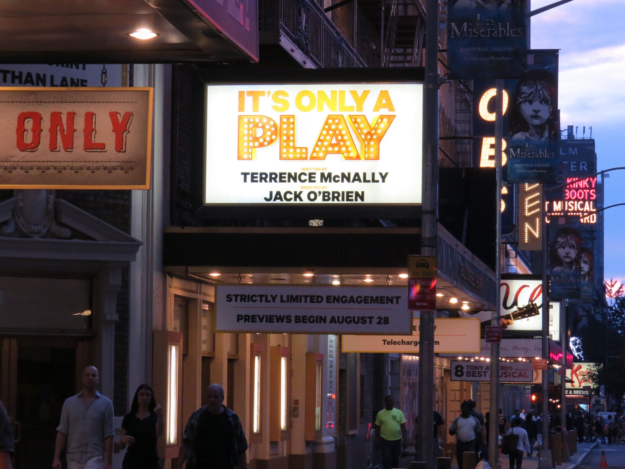 It's Only a Play (Broadway, Gerald Schoenfeld Theatre, 2014