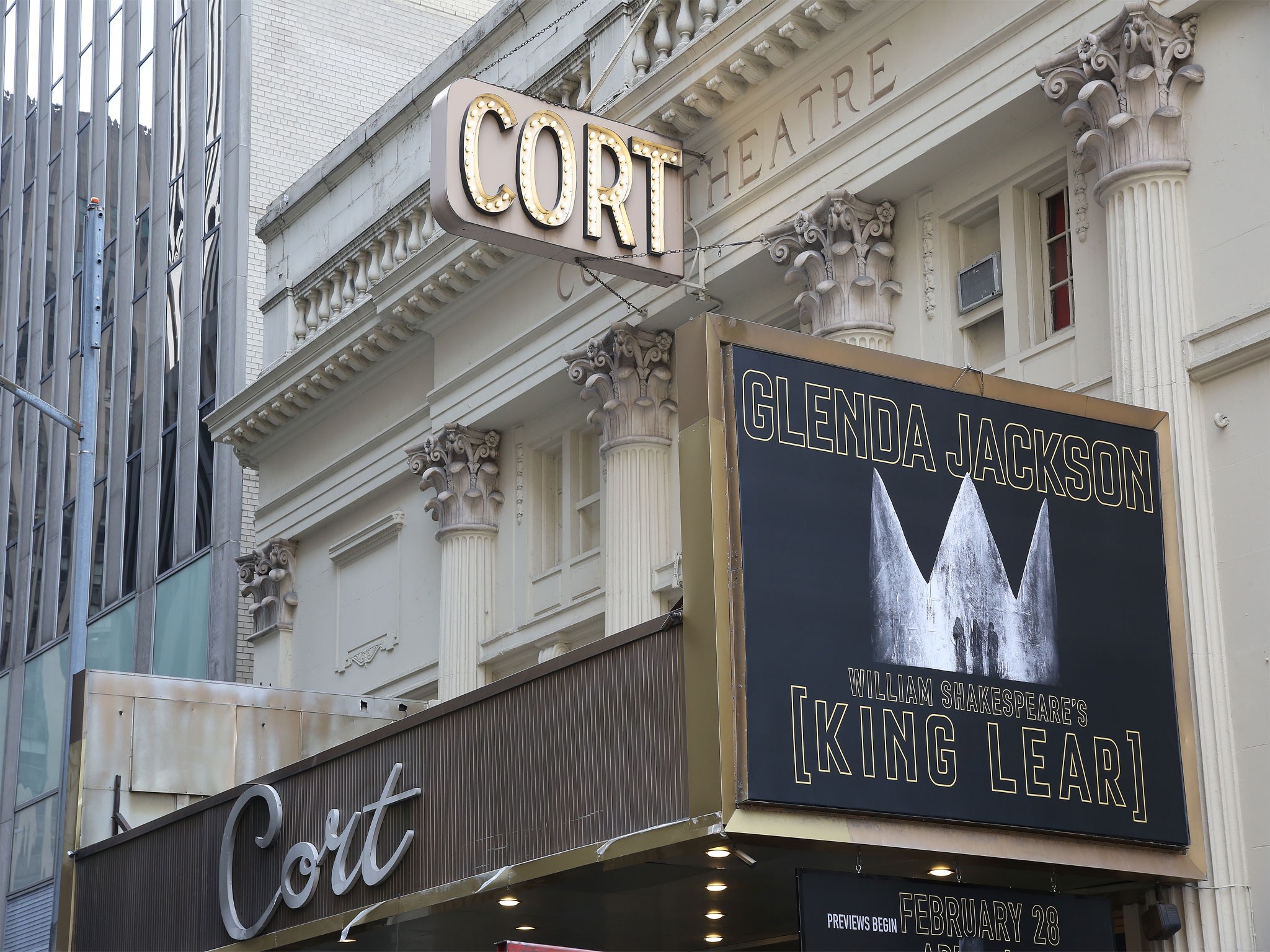 King Lear Cor Theatre Marquee