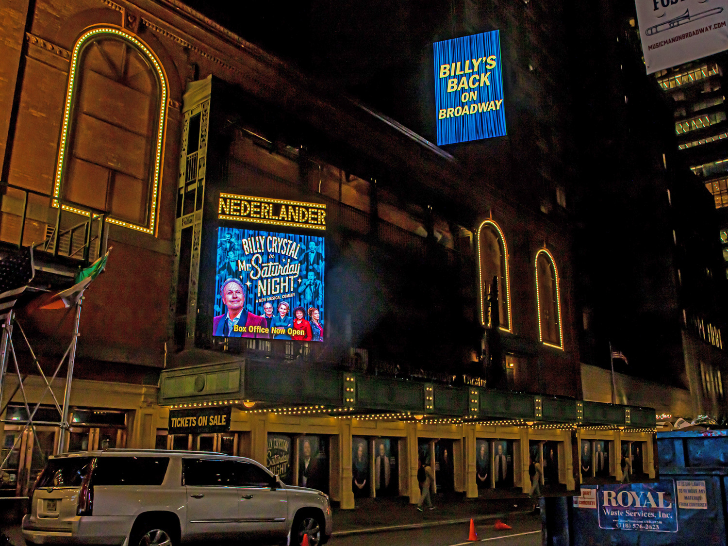 Mr Saturday Night Marquee at the Nederlander Theatre on Broadway