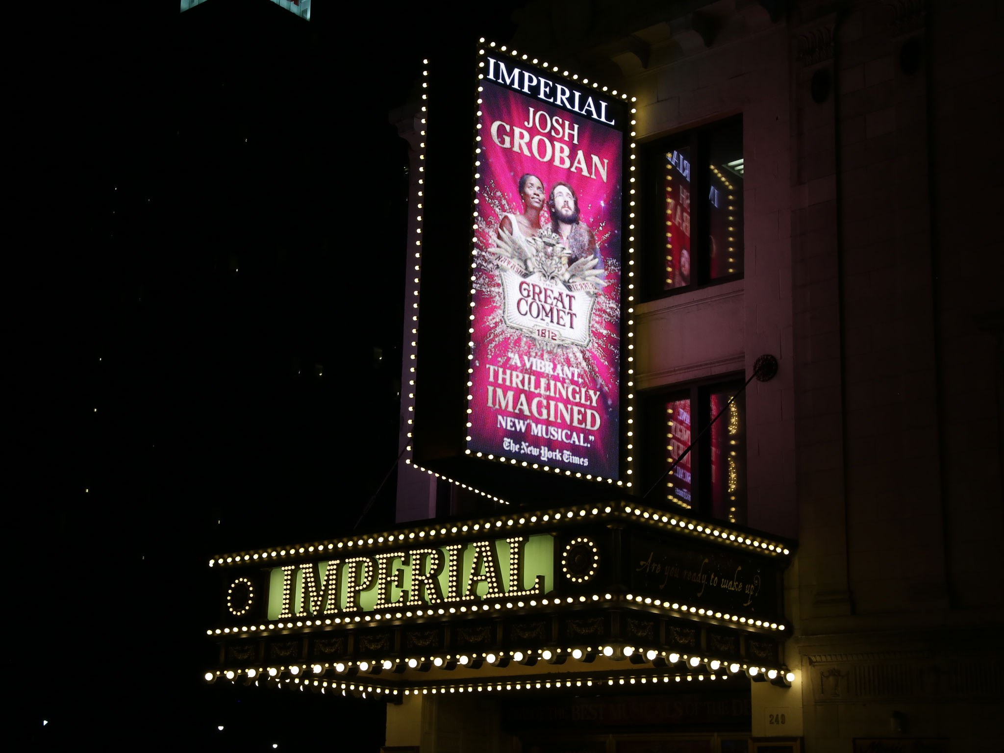 Natasha, Pierre and The Great Comet of 1812 Marquee