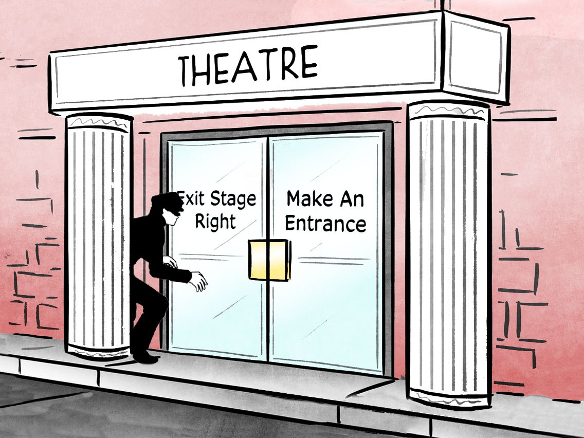 Second Acting at a Broadway Show / Broadway Ticket Stub Passing